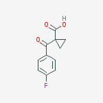 Structure of 1-(4-FLUOROBENZOYL)CYCLOPROPANECARBOXYLIC ACID