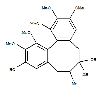 Structure of Dibenzo[a,c]cyclooctene-3,7-diol,5,6,7,8-tetrahydro-1,2,10,11,12-pentamethoxy-6,7-dimethyl-, stereoisomer