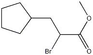 Structure of Alpha-Bromo-cyclopentanepropanoic acidmethylester