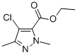 Structure of 4-CHLORO-1,3-DIMETHYL-1H-PYRAZOLE-5-CARBOXYLIC ACID ETHYL ESTER
