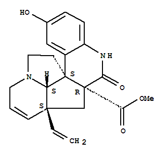 Structure of 10-hydroxyscandine