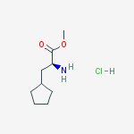 Structure of (S)-Methyl 2-amino-3-cyclopentylpropanoate hydrochloride