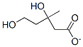 Chemical structure of MEVALONATE