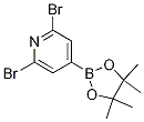 Structure of 2,6-Dibromo-4-(4,4,5,5-tetramethyl-1,3,2-dioxaborolan-2-yl)pyridine