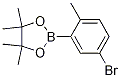 Structure of 2-(5-Bromo-2-methylphenyl)-4,4,5,5-tetramethyl-1,3,2-dioxaborolane