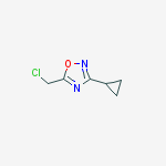 Structure of 5-(chloromethyl)-3-cyclopropyl-1,2,4-oxadiazole(SALTDATA: FREE)