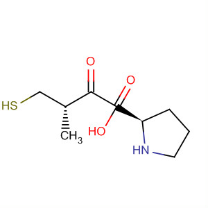 Structure of D-Proline, 1-[(2S)-3-mercapto-2-methyl-1-oxopropyl]-