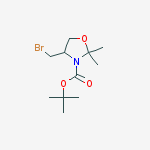 N-BOC-4-(BROMOMETHYL)-2,2-DIMETHYLOXAZOLIDINE结构式