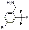 (4-bromo-2-(trifluoromethyl)phenyl)methanamine结构式