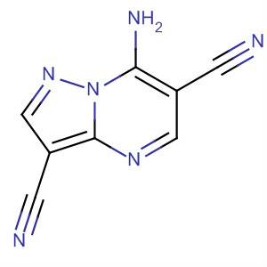 Structure of Pyrazolo[1,5-a]pyrimidine-3,6-dicarbonitrile, 7-amino-
