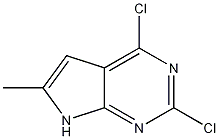 Structure of 2,4-Dichloro-6-methyl-7H-pyrrolo[2,3-d]pyrimidine