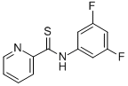 Structure of N-(3,5-difluorophenyl)-2-pyridinecarbothioamide