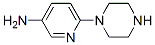 3-Pyridinamine,6-(1-piperazinyl)-结构式