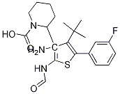 (S)-tert-butyl 3-(3-amino-5-(3-fluorophenyl)thiophene-2-carboxamido)piperidine-1-carboxylate结构式
