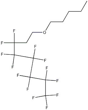 Structure of 1,1,1,2,2,3,3,4,4,5,5,6,6-Tridecafluoro-8-(pentyloxy)octane