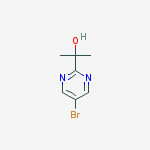 Structure of 2-(5-bromopyrimidin-2-yl)propan-2-ol