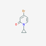 4-Bromo-1-cyclopropylpyridin-2(1h)-one结构式
