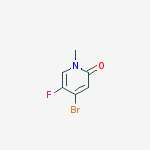 4-Bromo-5-fluoro-1-methylpyridin-2(1H)-one结构式