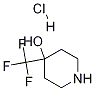 Structure of 4-(trifluoromethyl)piperidin-4-ol hydrochloride