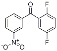 (2,5-二氟苯基)(3-硝基苯基)甲酮结构式