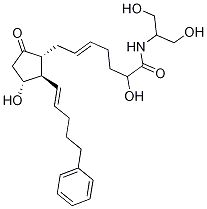 Structure of N-((2-hydroxy-1-hydroxyMethyl)ethyl)-9-oxo-11.alpha.,15S-dihydroxy-17-phenyl-18,19,20-trinor-prosta-5Z,13E-dien-1-aMide