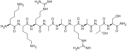 MYOSIN LIGHT CHAIN KINASE (11-19) AMIDE结构式