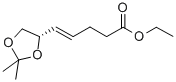 ETHYL-6(S),7-ISOPROPYLIDENEDIOXY-HEPT-4-ENOATE结构式