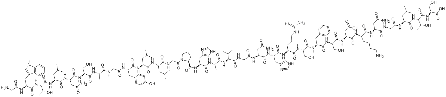 Structure of GALANIN, HUMAN