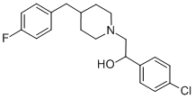 Structure of ALPHA-(4-CHLOROPHENYL)-4-[(4-FLUOROPHENYL)METHYL]-1-PIPERIDINEETHANOL