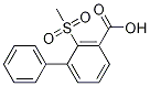 2-(Methylsulfonyl)biphenyl-3-carboxylic acid结构式