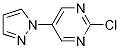 Structure of PyriMidine, 2-chloro-5-(1H-pyrazol-1-yl)-