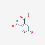 BENZOIC ACID, 5-FLUORO-2-FORMYL-, METHYL ESTER结构式