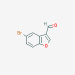 Structure of 5-bromo-1-benzofuran-3-carbaldehyde