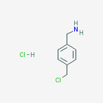 Structure of [4-(chloromethyl)phenyl]methanamine;hydrochloride