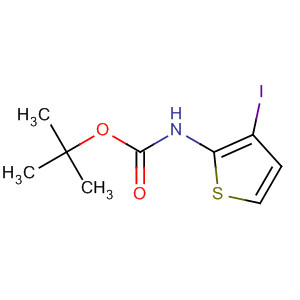 Structure of Carbamic acid, (3-iodo-2-thienyl)-, 1,1-dimethylethyl ester
