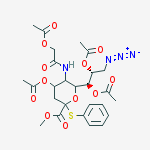 Structure of METHYL (PHENYL 5-ACETOXYACETAMIDO-4,7,8-TRI-O-ACETYL-9-AZIDO-3,5,9-TRIDEOXY-2-THIO-D-GLYCERO-BETA-D-GALACTO-2-NONULOPYRANOSID)ONATE