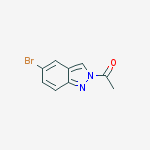 Structure of 2-ACETYL-5-BROMO-2H-INDAZOLE