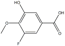 Structure of 3-Fluoro-5-hydroxy-4-methoxybenzoic acid