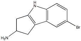 Structure of 7-bromo-1,2,3,4-tetrahydrocyclopenta[b]indol-2-amine