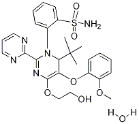 Structure of 4-tert-butyl-N-(6-(2-hydroxyethoxy)-5-(2-Methoxyphenoxy)-2,2'-bipyriMidin-4-yl)benzenesulfonaMide hydrate