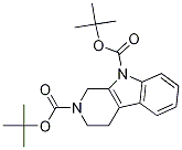 di-tert-butyl 3,4-dihydro-1H-pyrido[3,4-b]indole-2,9-dicarboxylate结构式