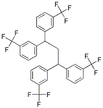 Structure of 1,1,3,3-Tetrakis(3-(trifluoromethyl)phenyl)propane
