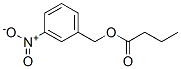 Structure of (3-nitrophenyl)methyl butanoate