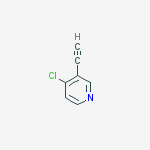 Structure of 4-chloro-3-ethynylpyridine