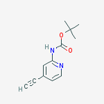 Structure of Tert-butyl N-(4-ethynylpyridin-2-yl)carbamate