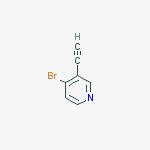 Structure of 4-bromo-3-ethynylpyridine
