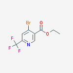 Structure of 3-Pyridinecarboxylic acid, 4-bromo-6-methyl-