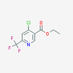 Structure of ethyl 4-chloro-6-(trifluoromethyl)nicotinate