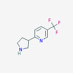 Structure of 2-pyrrolidin-3-yl-5-(trifluoromethyl)pyridine