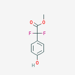 Methyl 2,2-difluoro-2-(4-hydroxyphenyl)acetate结构式
